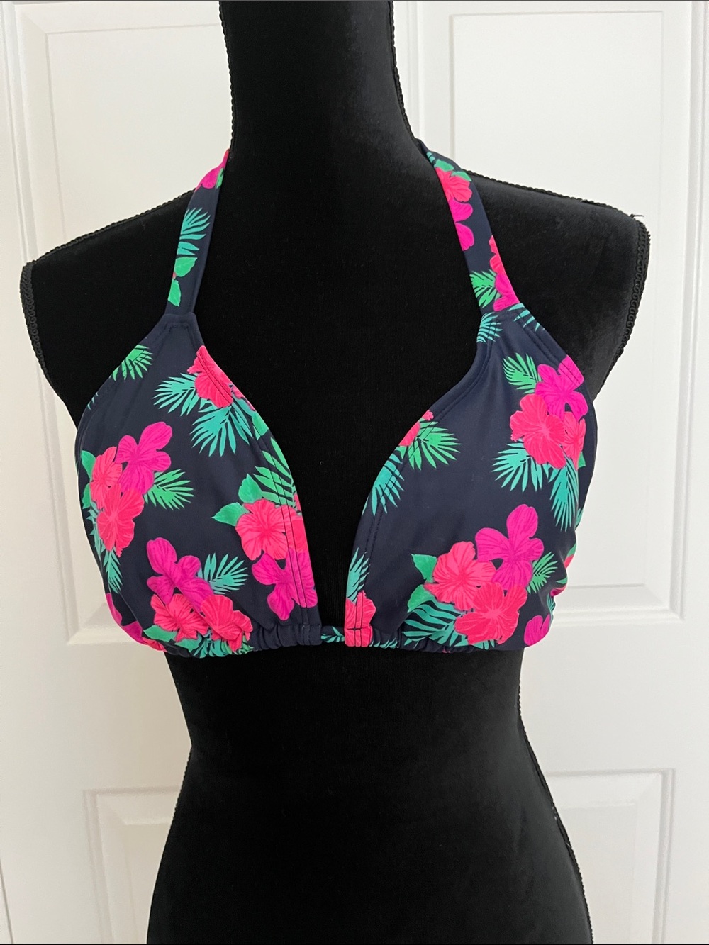 Floral bikini top